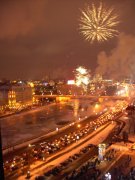 Feuerwerk an der Moskwa