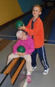 Unsere Bowling-Stars: Michelle und Lukas