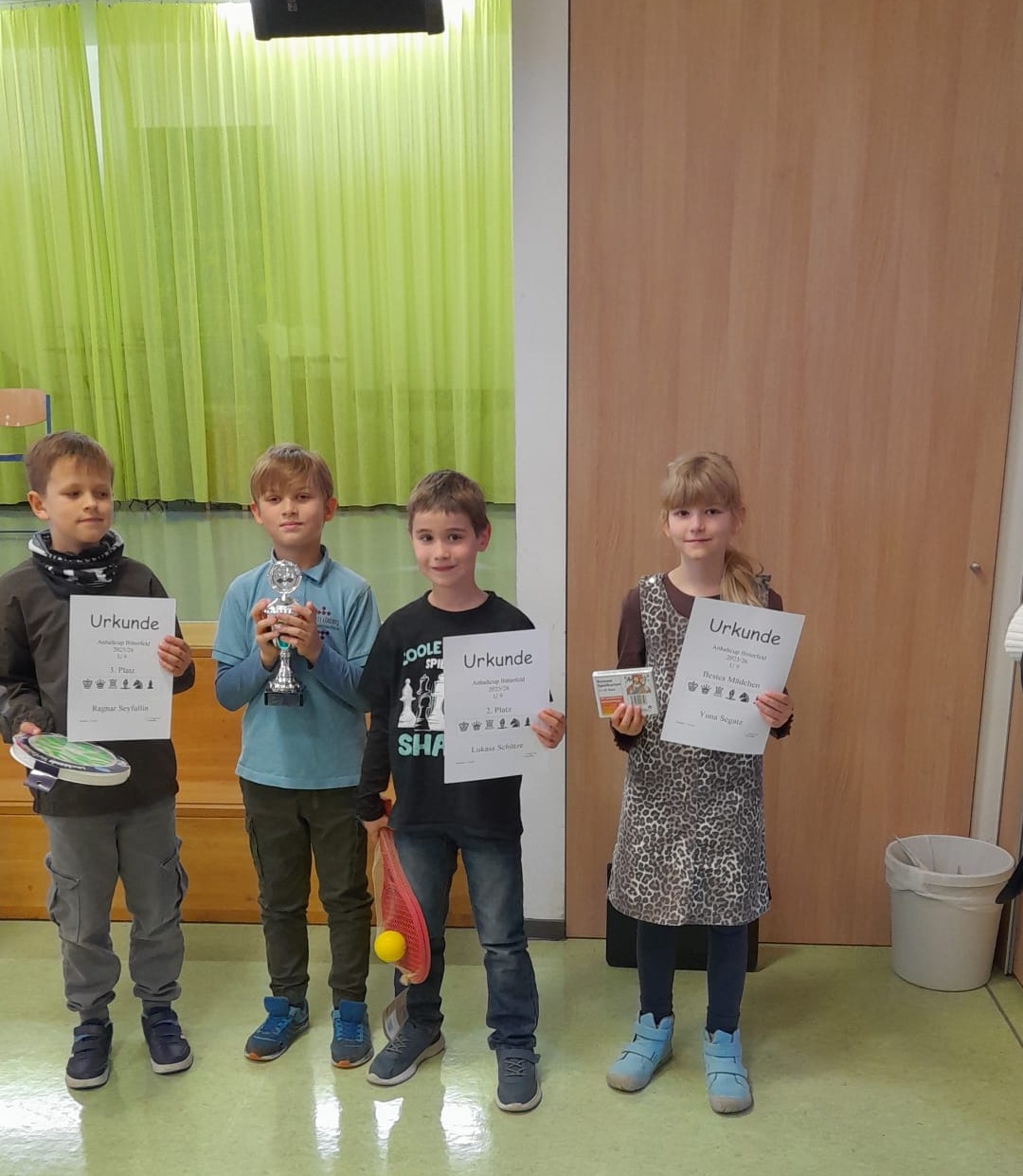 Siegerehrung u9 Siegerehrung u9