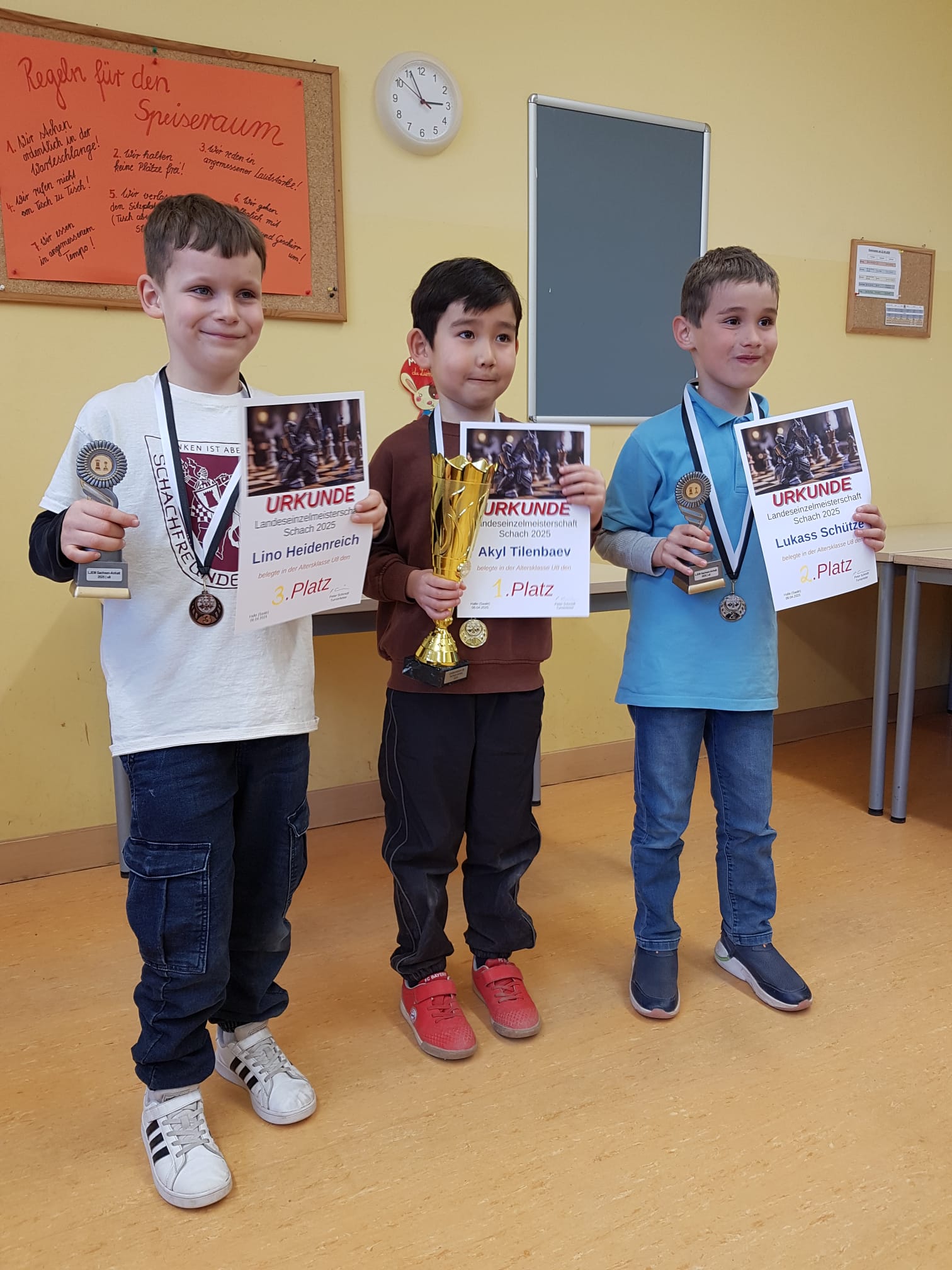 Siegerehrung u8 mit Lukass Siegerehrung u8 mit Lukass