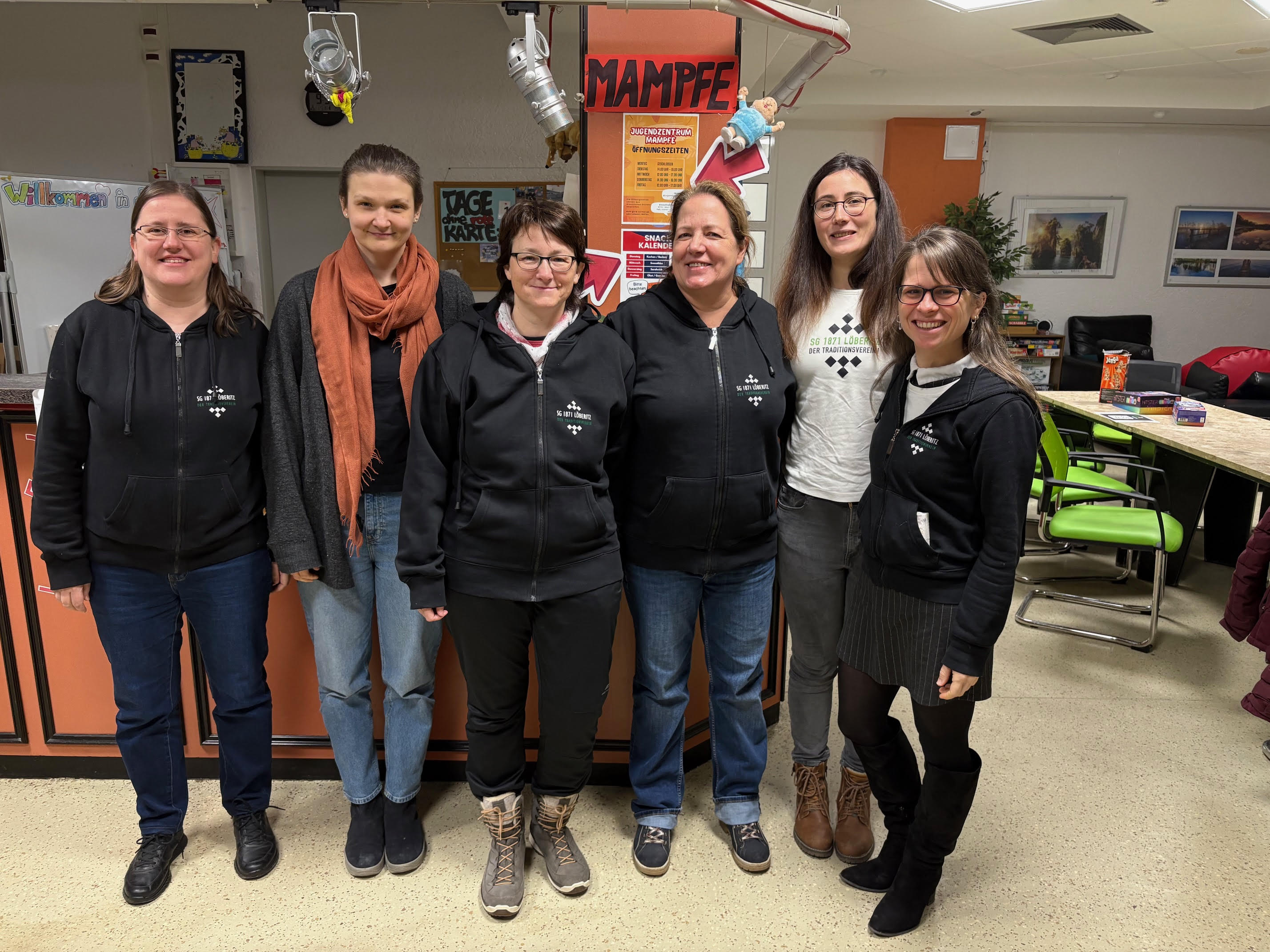 Löberitzer Frauenmannschaft in Merseburg: Ilze, Laura, Trixi, Christine, Elina, Bekka Löberitzer Frauenmannschaft in Merseburg: Ilze, Laura, Trixi, Christine, Elina, Bekka