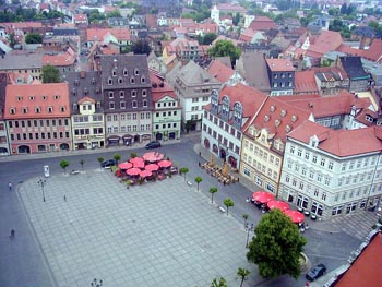 Marktplatz aus St. Wenzels Sicht