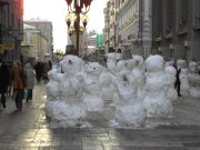 Schneemänner am Arbat