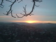 Sonnenuntergang am Schloss