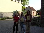 Siegerehrung Frauen: Tanja, Susi, Antje