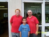 Die Löberitzer beim WSG-Turnier: Kevin, Konstantin, Chevalier