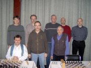 Hinten: Manuel Feige, Matthias Womacka, Gerd Lorenz, Alexander Schenk, Michael Quast; vorn: Jürgen Kyas, Carlo Kunze, Alfred Pfeiffer