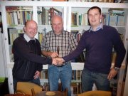 Der neue Vorstand: Uwe, Konrad, Brain