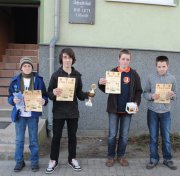 Siegerehrung u15: Hildebrandt, Bolshakov, Lüdecke, Fröschke