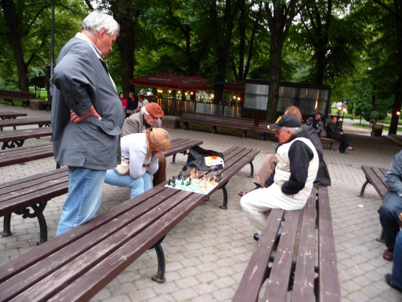Das wahre Schach im Park