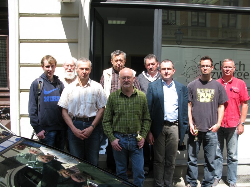 LEM 2014: Christian Zimmermann, Hans Werchan (Vizepräsident LSV), Volodymyr Ozeran, Mikhail Zoun, Rüdiger Schönrock, Harald Matthey, Stefan Gröger, Johannes Paul, Michael Domröse