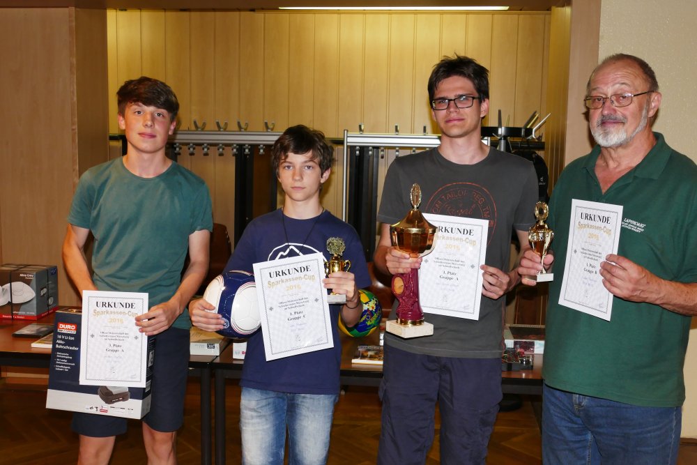 Siegerehrung Merseburg: Gedeon Hartge (u18), Vasil Paskalev (C), Karl-Simon Altstad (A), Hubert Reimann (B)