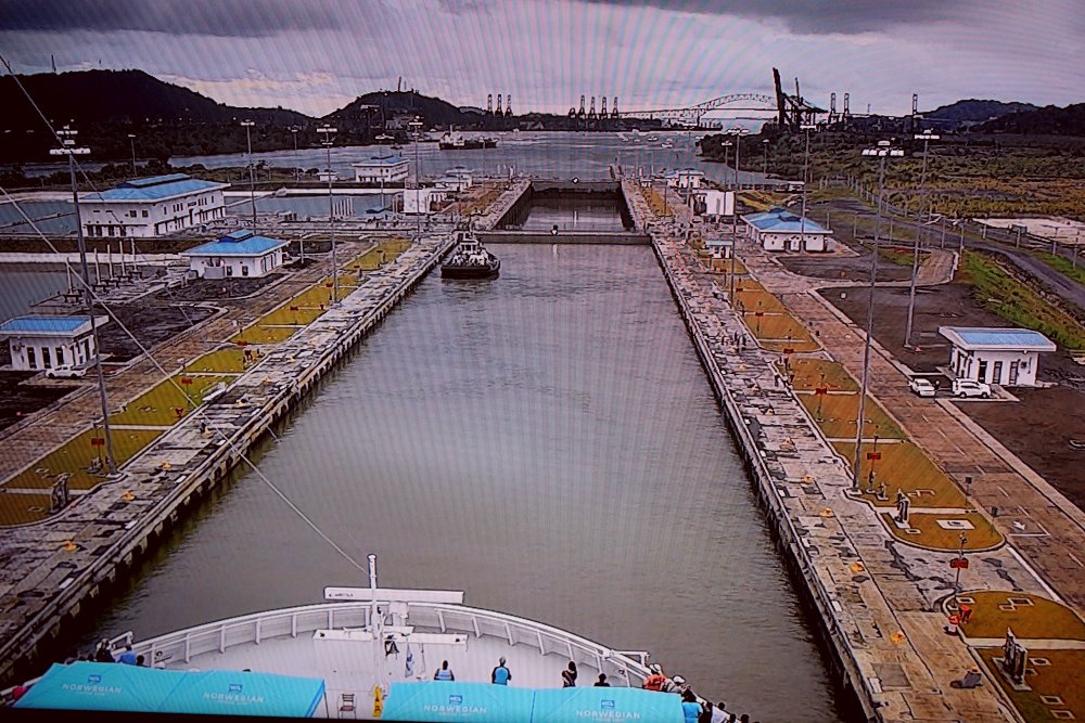 Bordlive-Kamera: Panama-Kanal
