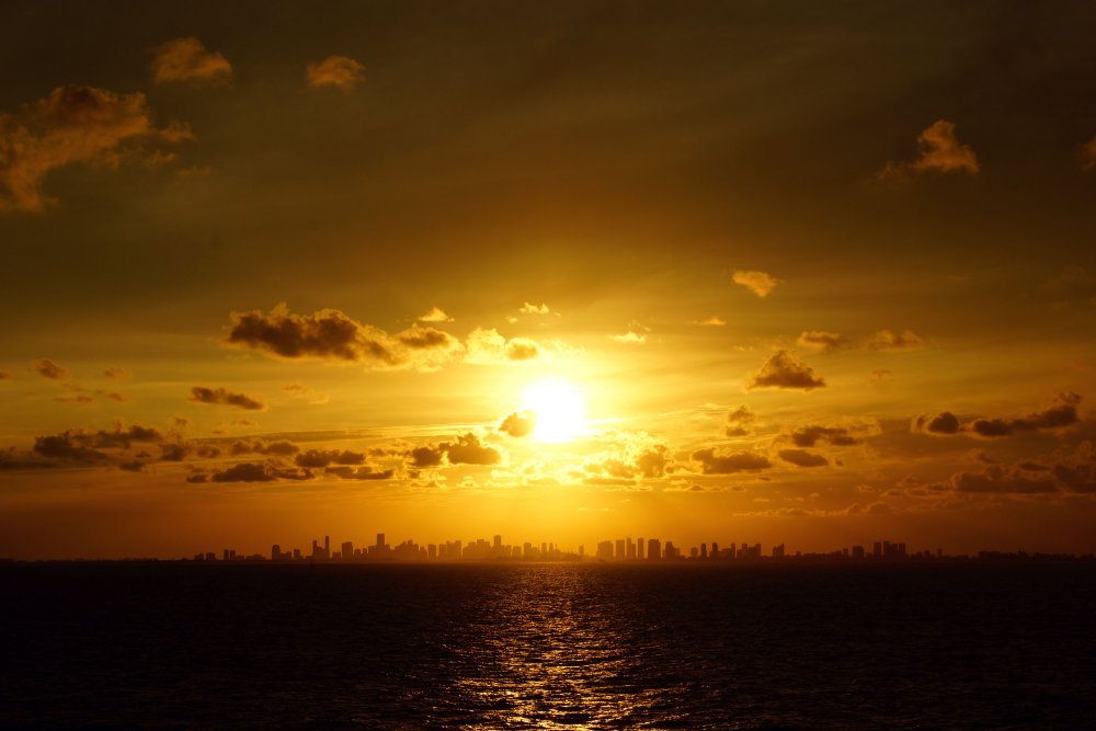 Sonnenuntergang bei Miami