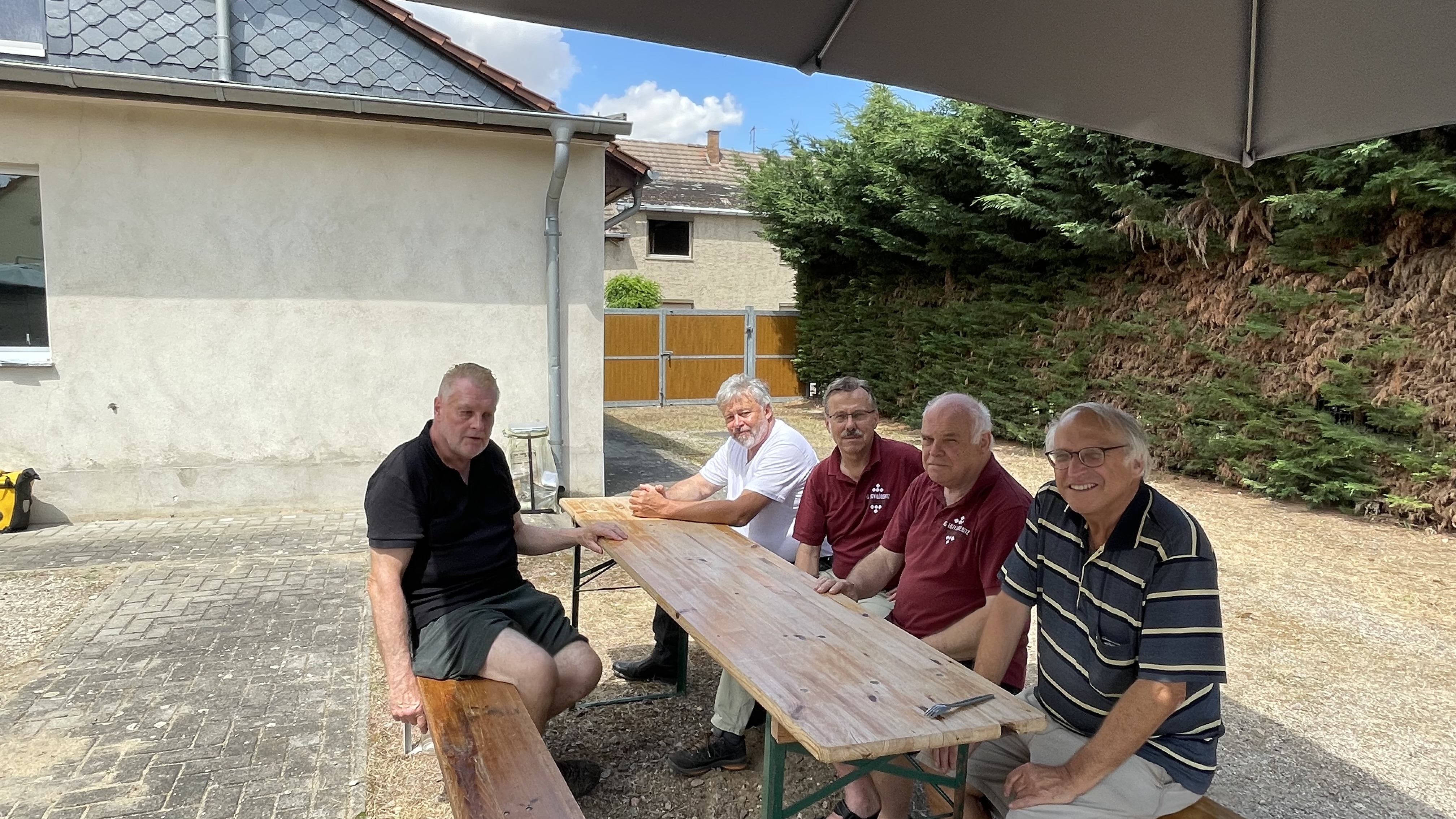 Alte Garde: Heiko Thomaschewski, Frank Weidt, Klaus-Dieter Fenske, Konrad Reiß, Jörg Fischer