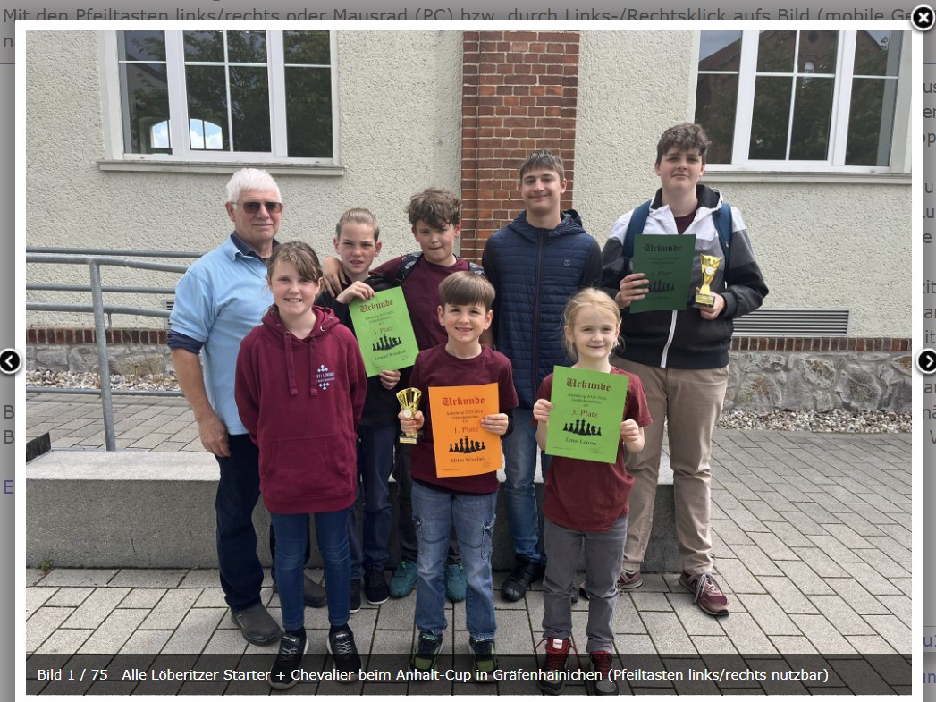 Alle L&ouml;beritzer Starter + Chevalier beim Anhalt-Cup in Gr&auml;fenhainichen (Pfeiltasten links/rechts nutzbar)