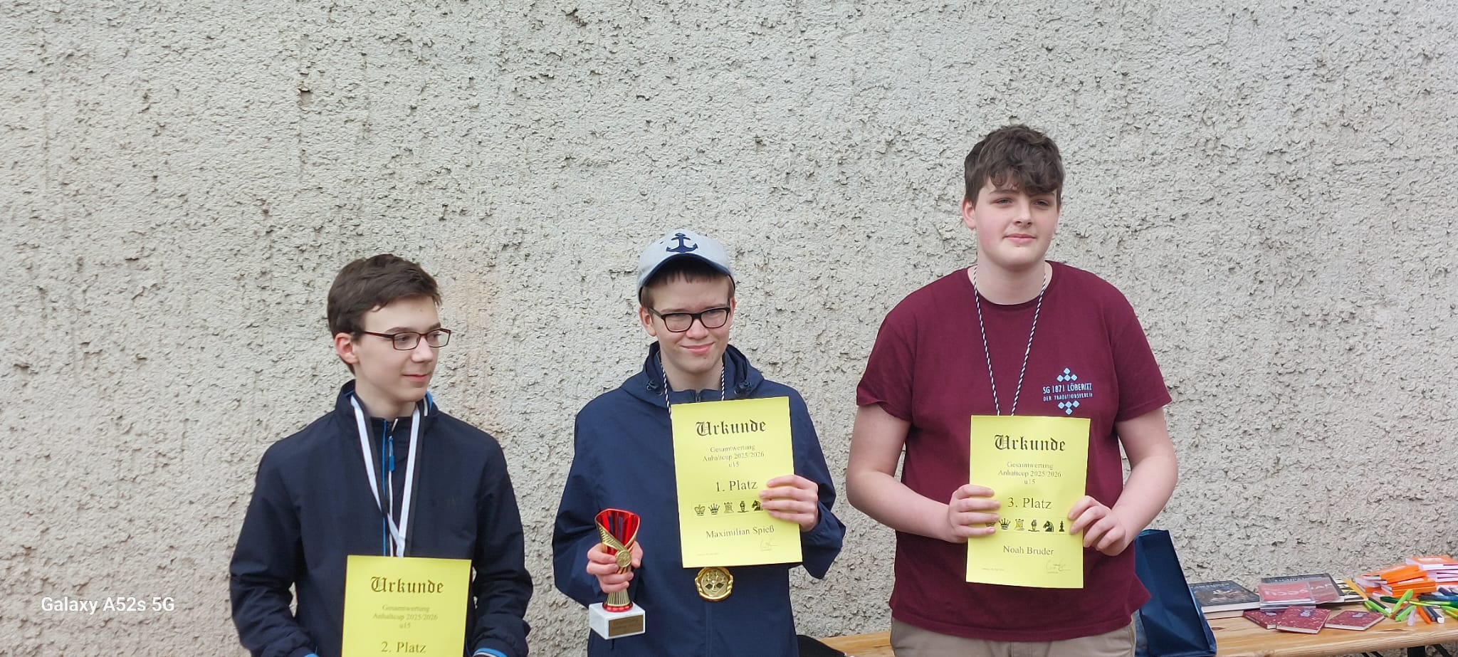 Siegerehrung u15 Siegerehrung u15
