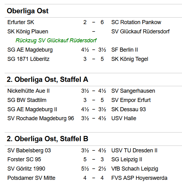 Ergebnisse Runde 9